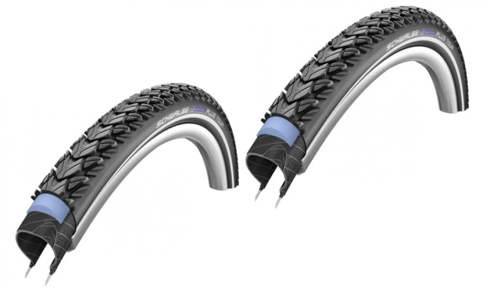 Schwalbe 2 x Reifen Drahtreifen MARATHON PLUS TOUR 26x2.00 Zoll 50-559 E-25