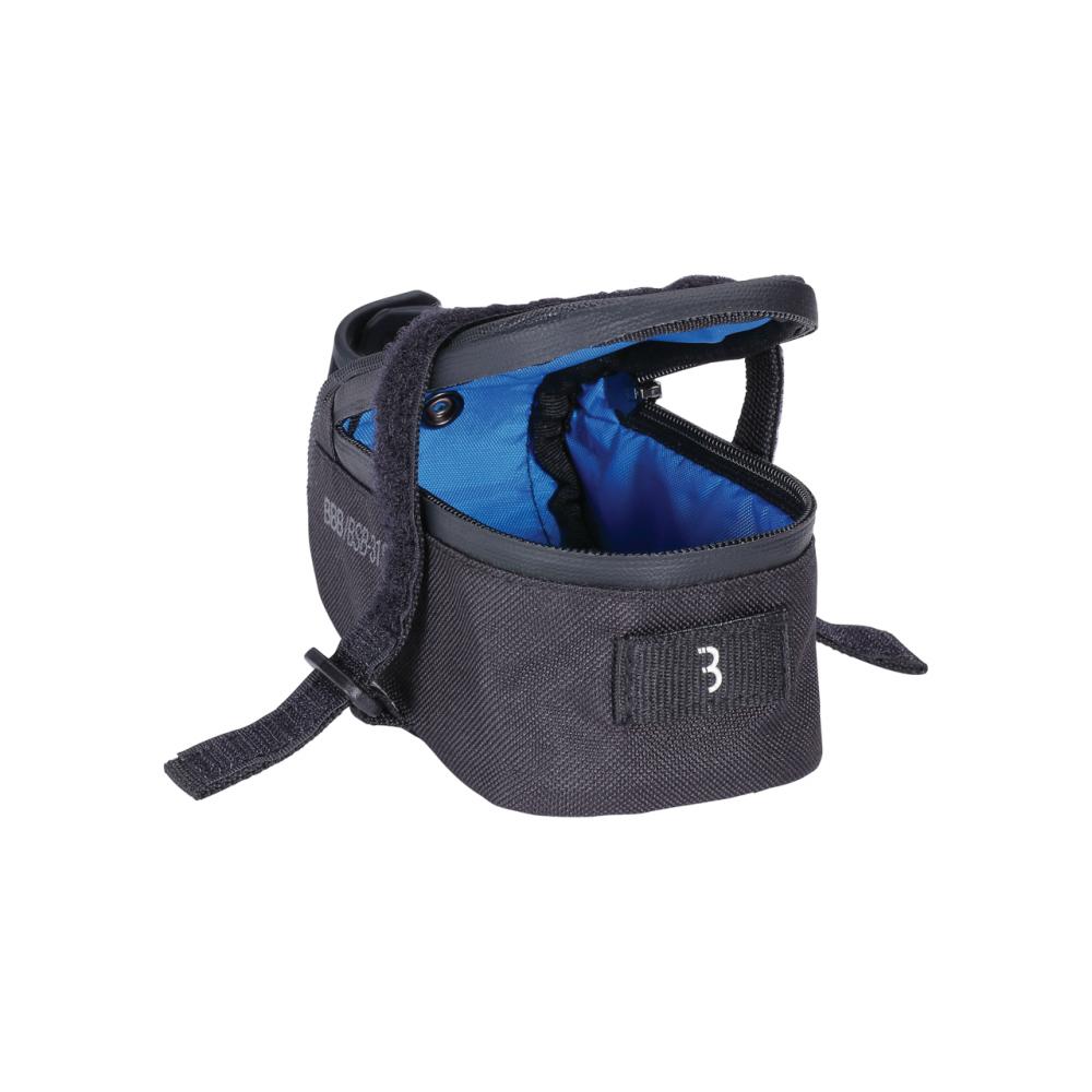 BBB Cycling Satteltasche EasyPack 13x7x7cm 0,37L schwarz - kompakte Bike-Verstaulösung