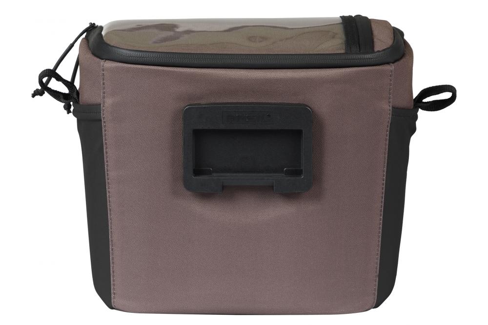 Basil Move Lenkertasche KF 7-8 Liter - braun, wasserabweisend mit Smartphone-Fach & Adapterplatte
