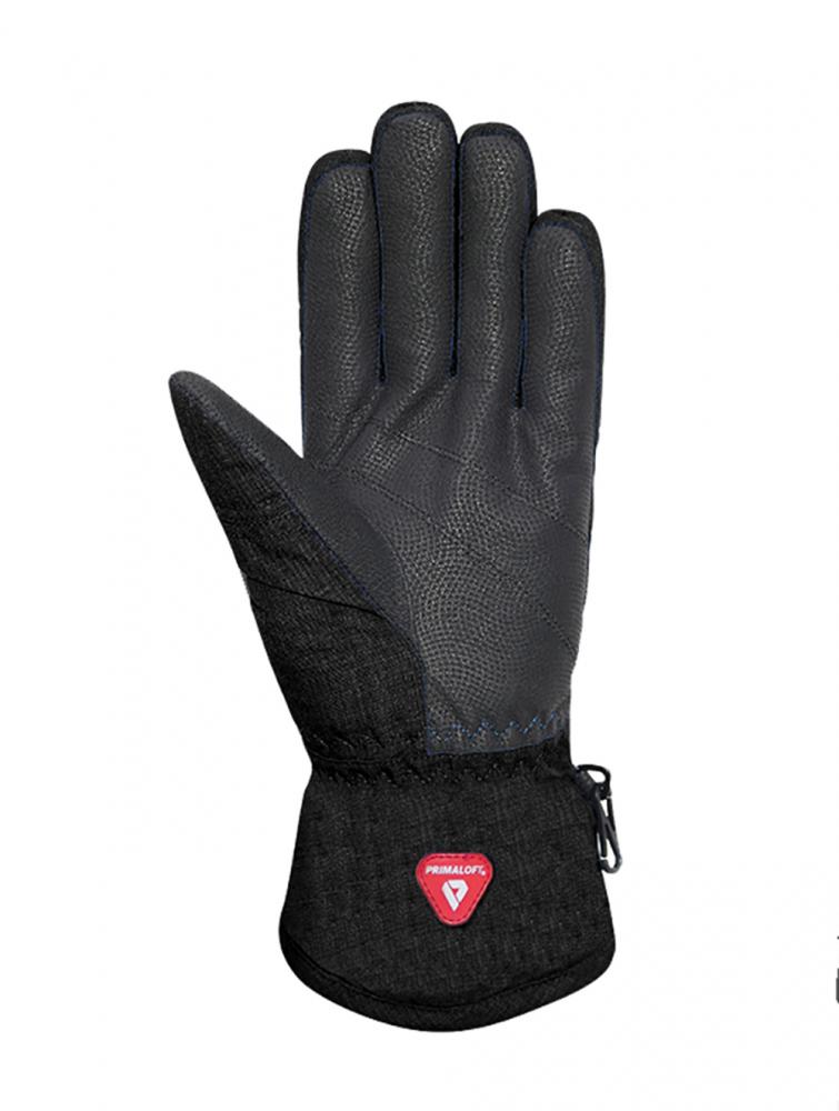 CHIBA Plus Finger - wasserdichte Winter-Radhandschuhe mit Primaloft, Touchfinger, Größe 12, schwarz