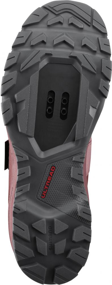SHIMANO Fahrradschuhe EX500W Damen Touring SPD Größe 36 Damenleisten Rot