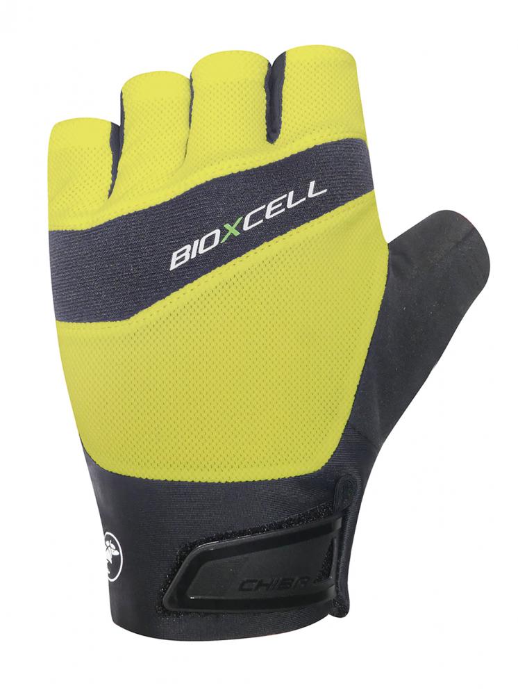 CHIBA BioXCell Pro - Radhandschuhe neongelb XL mit BioXCell-Polsterung