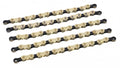 XLC Kette CC-C08 1/2 x 11/128, 114 Gl. 10-f. gold/schwarz