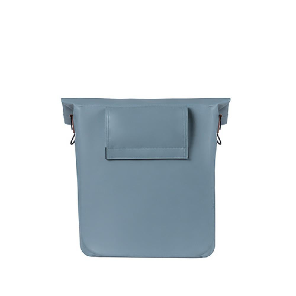 Basil City Fahrradshopper Vegan Leather graphite blue Größe 30x18x49cm 16l