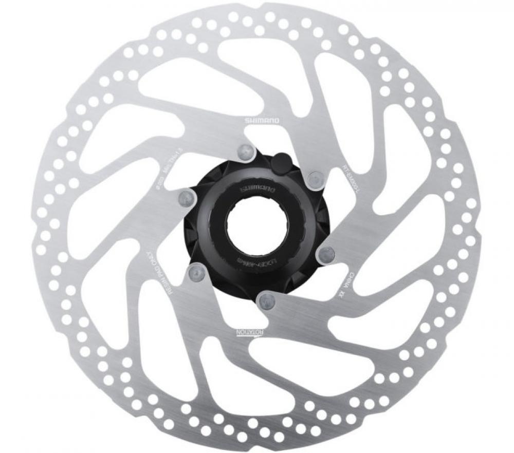 SHIMANO RT-EM300 180mm Bremsscheibe, silberne Fahrrad-Scheibenbremse für Geschwindigkeitssensor, Center Lock.