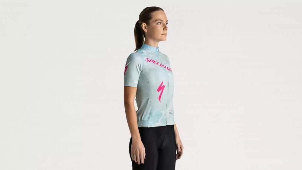 SBC Foundation Graphic Jersey Damen - Kurzarm Funktionsshirt Sea/Rebel Pink Focal - Trikot