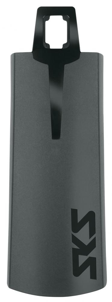 SKS Spoiler BLUEMELS STYLE 56mm, kantiges Kunststoffprofil, optimaler Spritzschutz für Fahrrad-Schutzbleche, inkl. Befestigun