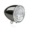 AXA Dynamo-Scheinwerfer 606 Auto LED, schwarz-chrom, StVZO-geprüftes Fahrradlicht.
