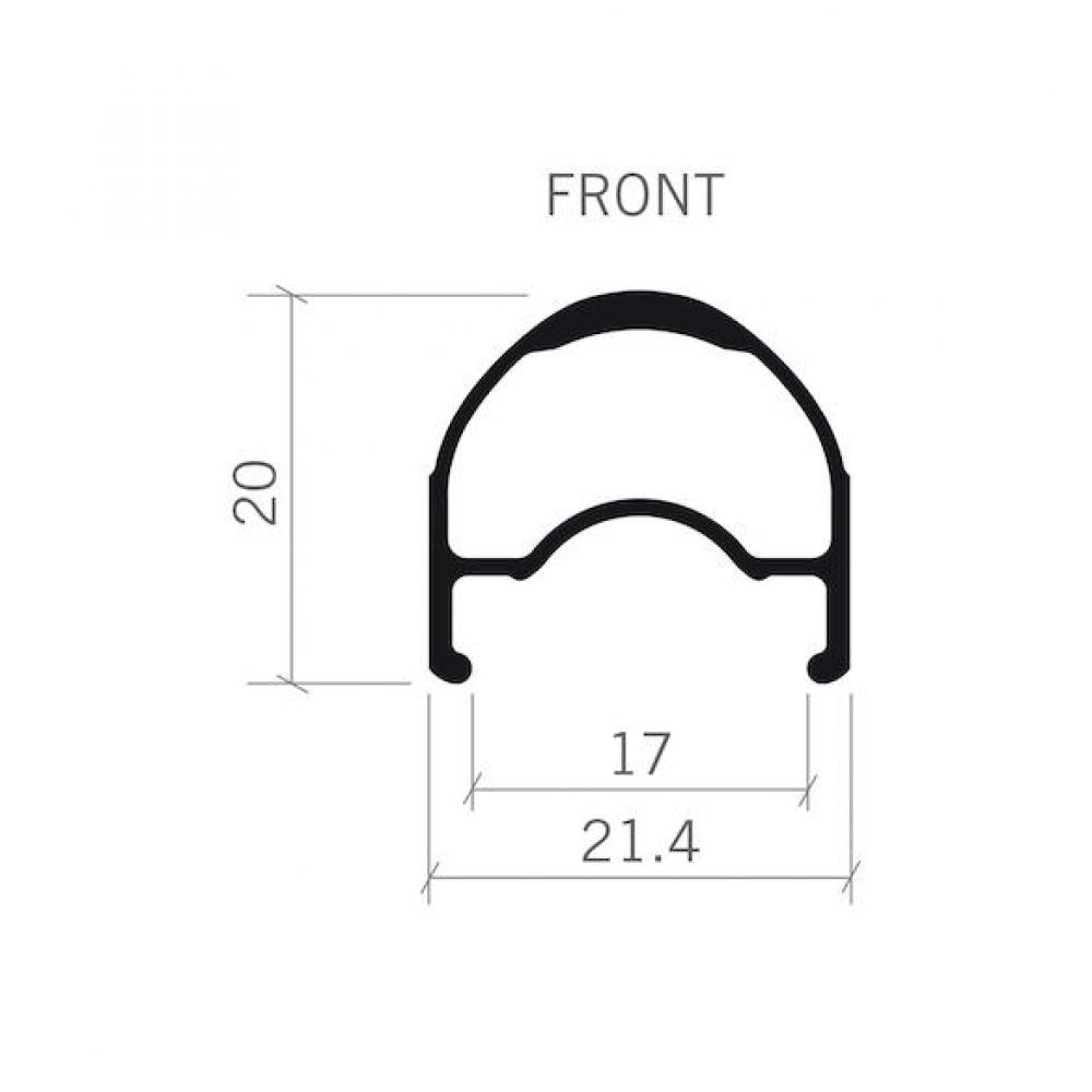 Vision Laufradsatz Trimax 25 Disc Clincher 622x17 mm Schwarz - schneller Allround-Disc-Laufradsatz