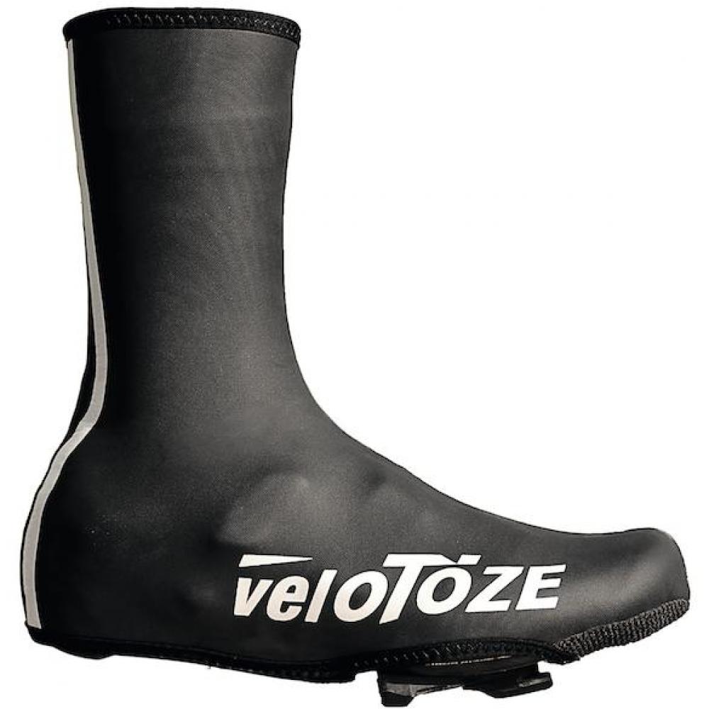 VeloToze Überschuh Neopren wasserdicht L schwarz - warmer, trockener Wetterschutz