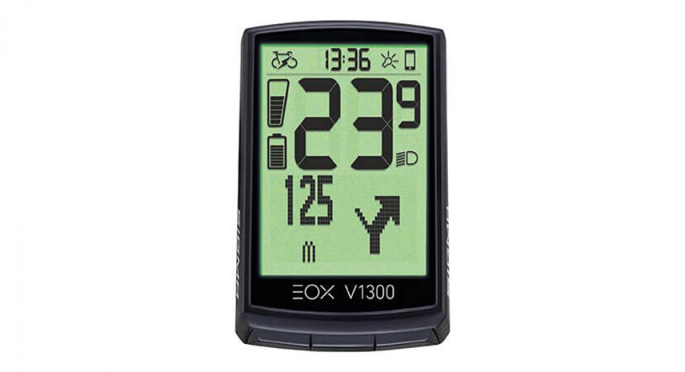 Sigma EOX VIEW 1300 E-Bike-Computer Schwarz - Kabelloses Display mit Komoot-Navigation