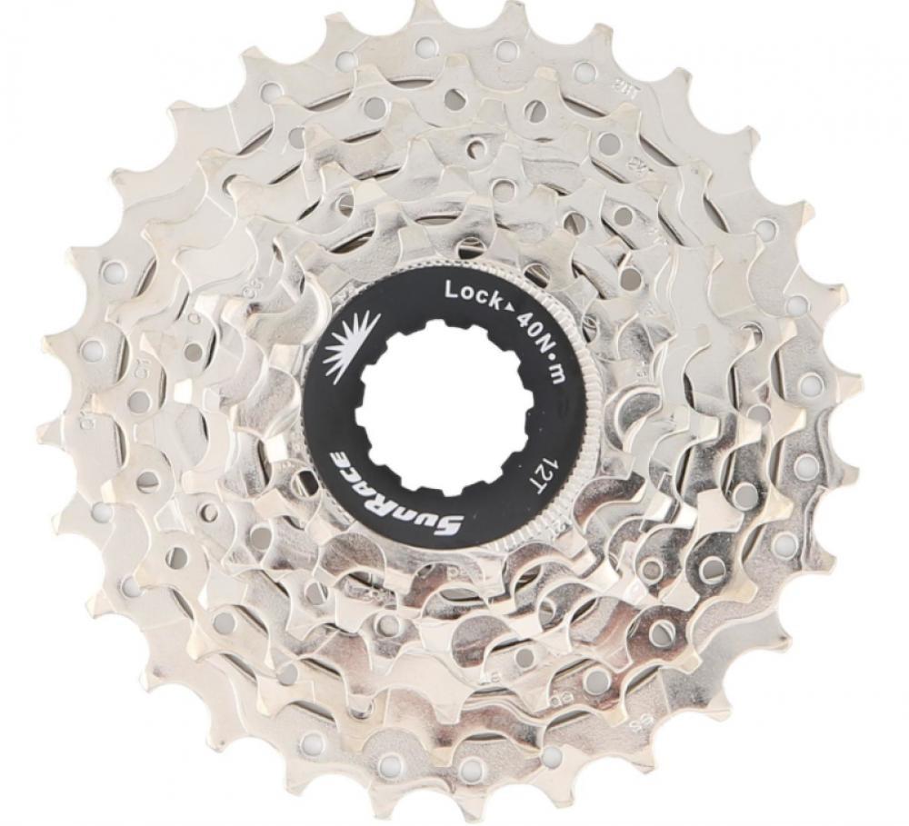 SUNRACE Zahnkranzkassette 7 FACH 12-28 Zähne NICKEL