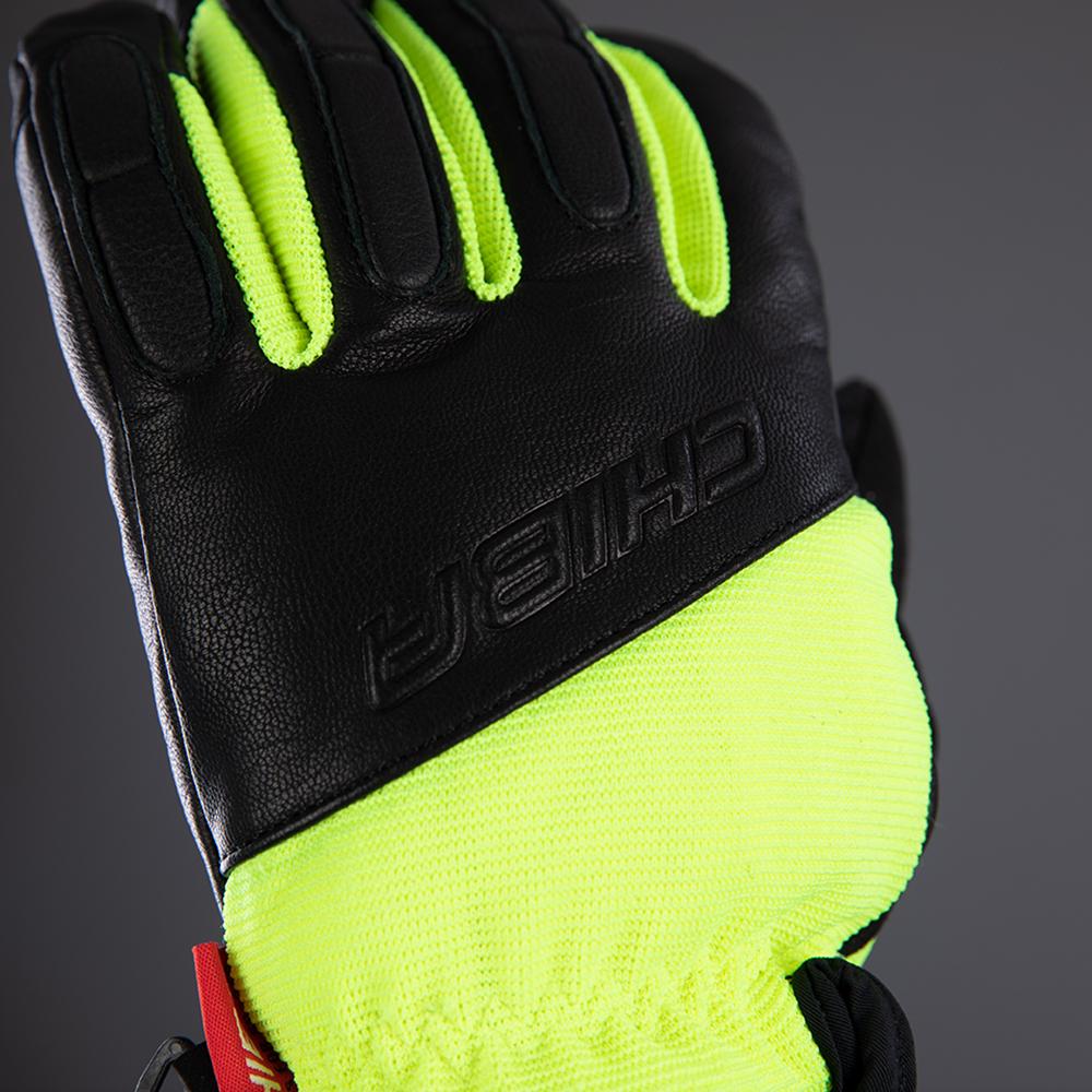 CHIBA Sport Pro - wasserdichte Radhandschuhe sz/neongel, Größe 7,5