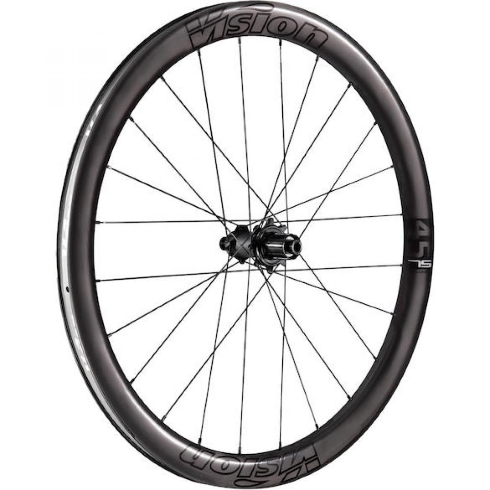 Vision Laufradsatz Metron 45 SL Disc 622x21x45 mm Schwarz - leichter Aero-Carbon-Laufradsatz
