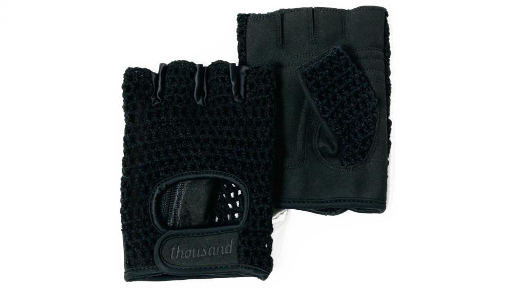 Thousand Courier Gloves Black Größe L - Fahrradhandschuhe für Alltag und Pendeln, atmungsaktiv, robustes Kunstleder, sicherer Sitz