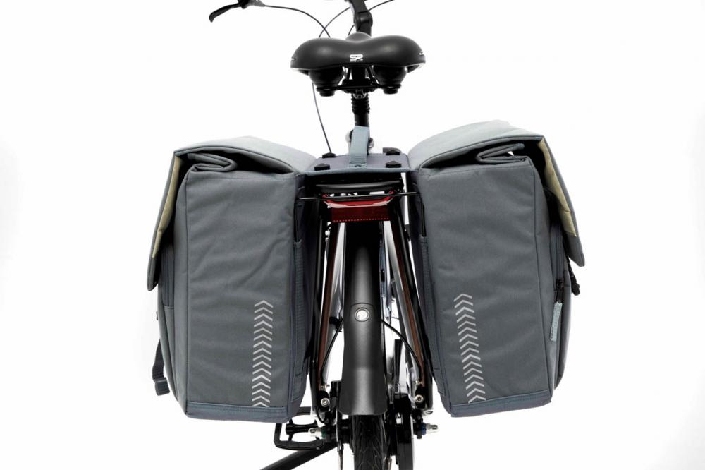 New Looxs Doppelpacktasche Tulum MIK Black Black - geräumige, alltagstaugliche Fahrradtasche