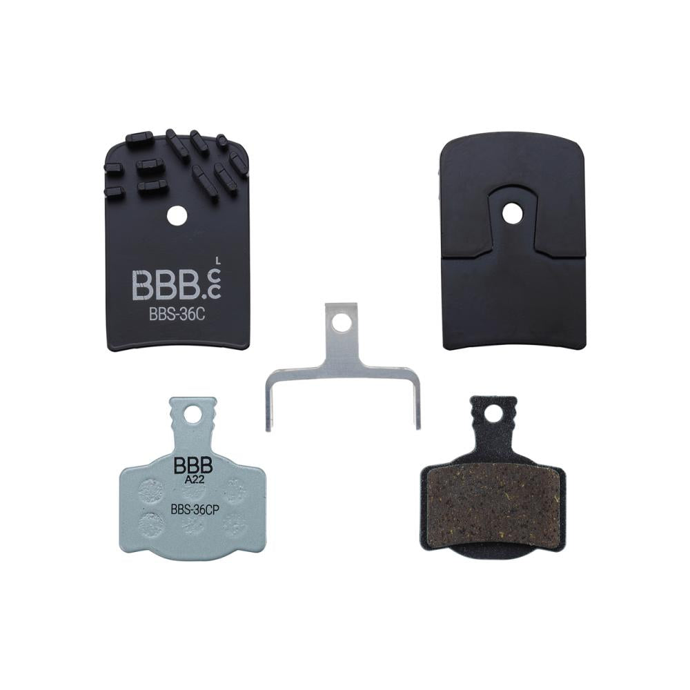 BBB Cycling DiscStop Coolfin Bremsbeläge, organic - Größe Standard schwarz - starke Kühlung und Bremsleistung