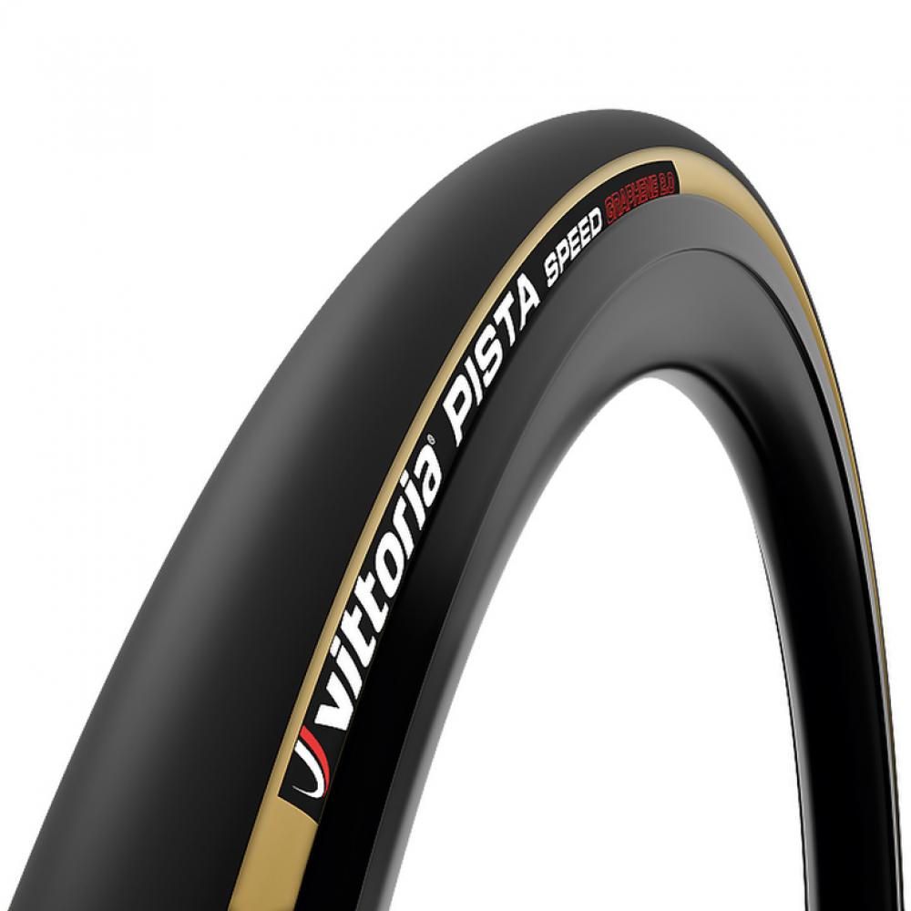 Vittoria Pista Speed 23 tubular Bahnreifen in beige/schwarz für maximale Geschwindigkeit auf der Bahn.