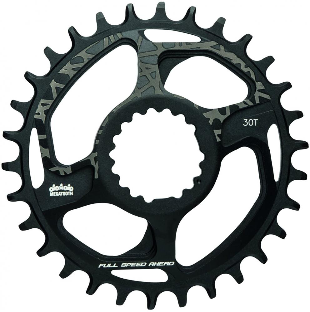 FSA Kettenblatt MTB SL-K Modular Megatooth 30 T Schwarz - maximaler Kettenhalt für 1x-Antriebe