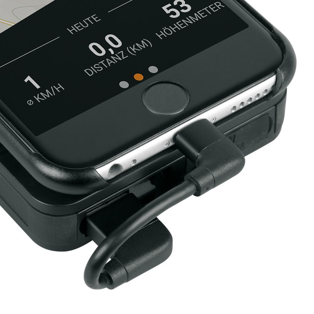 SKS GERMANY COMPIT Kabel iPhone Lightning kurzes Ladekabel mit Winkelstecker, verbindet iPhone mit COM/UNIT Powerbank, ideal für unterwegs