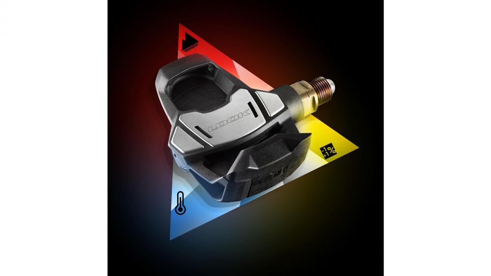 Look Keo Blade Power Dual Pedal - beidseitiges Carbon-Powermeter, 705 mm² Plattform, IPX7, Bluetooth/ANT+