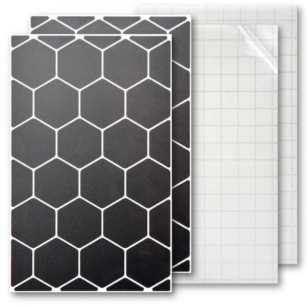 Luxshield Reflektor-Sticker Hexagon Größe Uni Schwarz - mehr Sicherheit im Stradenverkehr