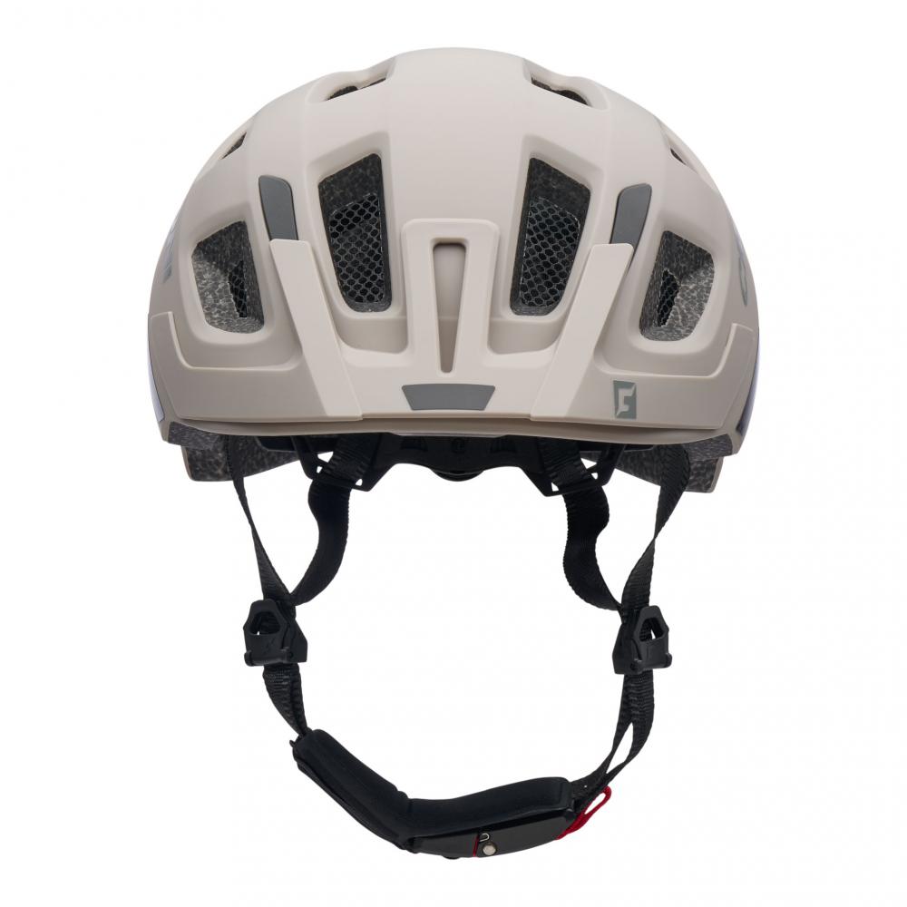 CRATONI Maxster Pro Kinder-Fahrradhelm - Größe S 48-53 cm, Sand Matt, 245 g, Rücklicht, 14 Ventilationsöffnungen, Insektenschutz, RLS 360°, CleanTex