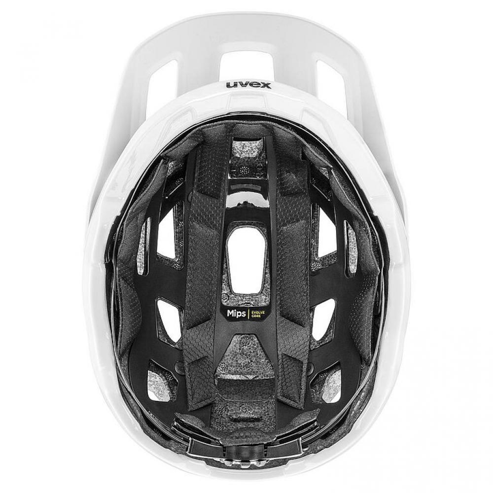 uvex react MIPS Fahrradhelm white matt 59-61cm, mit MIPS-Schutzsystem für Rotationsaufprallschutz, 14 Lüftungen, 3D IAS Größenanpassung, EN 1078 zertifiziert