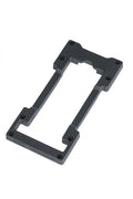 Basil MIK Double Decker Adapterplatte schwarz - Fahrrad Gepäckträger Adapter für MIK System - kombiniert Tasche & Korb - verstellbar bis 15 kg