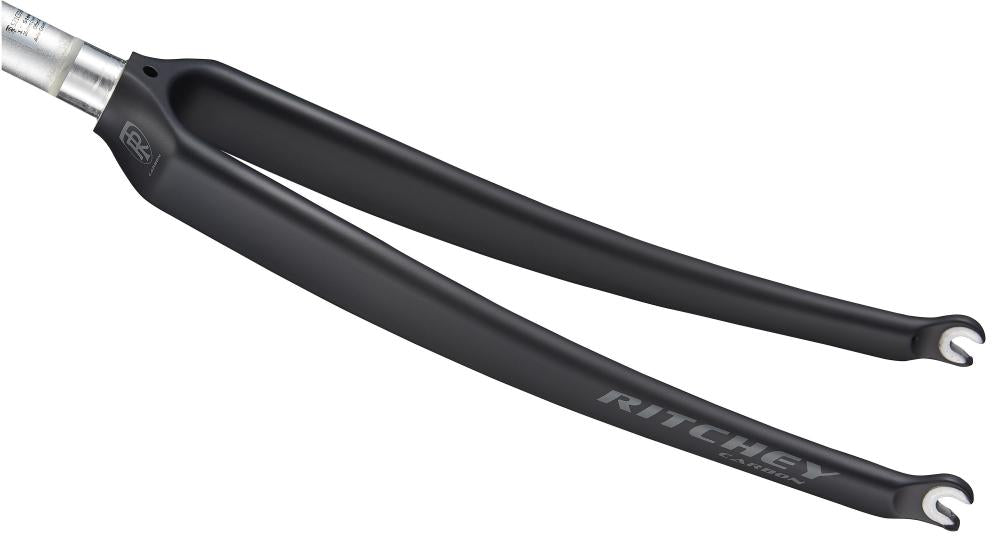 Ritchey Comp Rennrad Carbon Gabel, matt-schwarz, für 700C Laufräder und Felgenbremse.