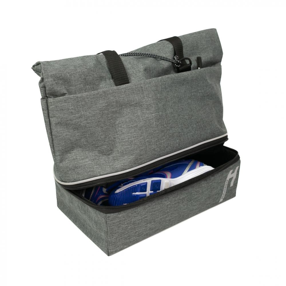Haberland Gepäckträgeraufsatztasche Lena grau - praktische Racktime 1.0 Transportlösung