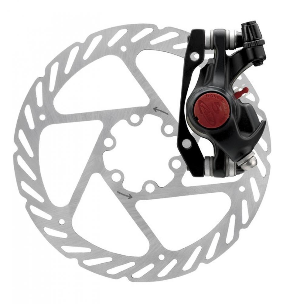 Avid BB5 MTB mechanische Scheibenbremse seidenschwarz mit 160mm Bremsscheibe für Fahrrad VR/HR.