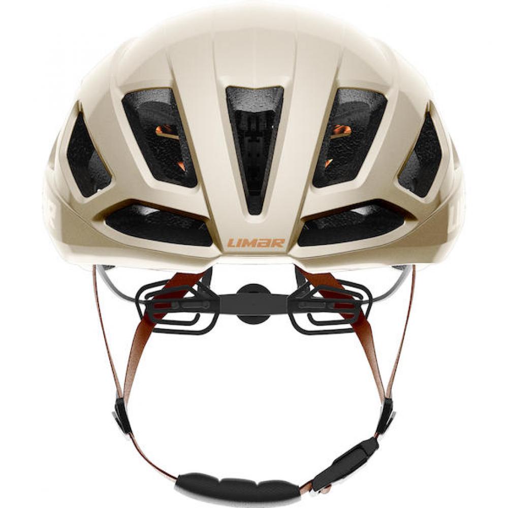 Limar Air Atlas W&B Amber White Bronze M Weiß/Bronze - aerodynamischer Rennradhelm