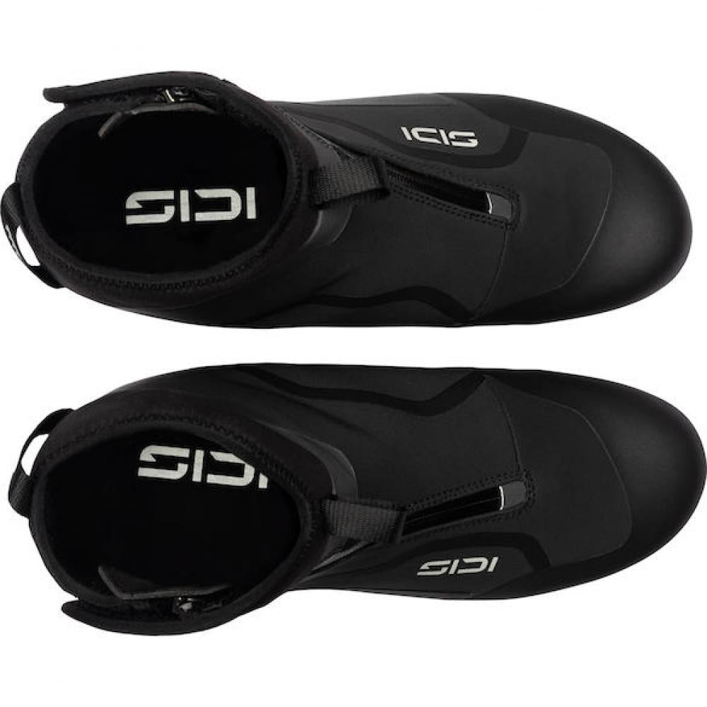 Sidi ROAD NUBES black/black 45 Schwarz - winterfester Rennrad-Schuh mit R2CC-Sohle
