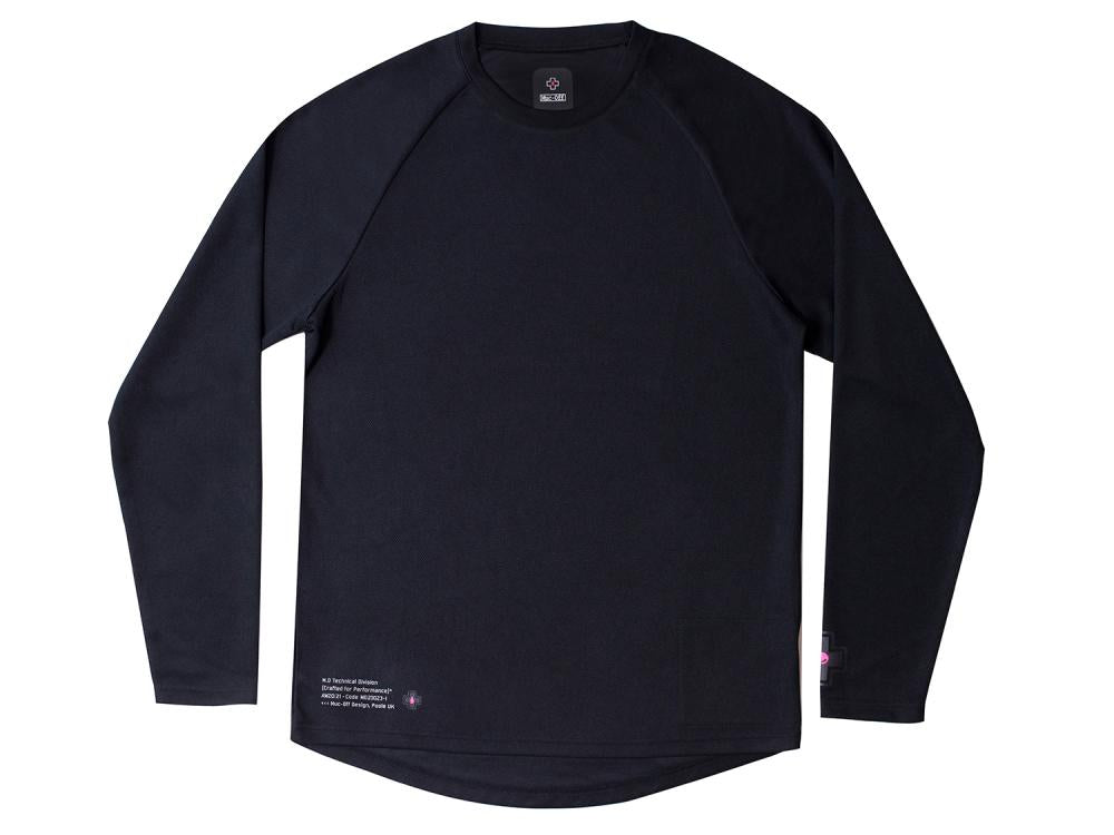 Muc Off Long Sleeve Riders Jersey Größe S Schwarz - Atmungsaktives Langarmtrikot für Radfahrer