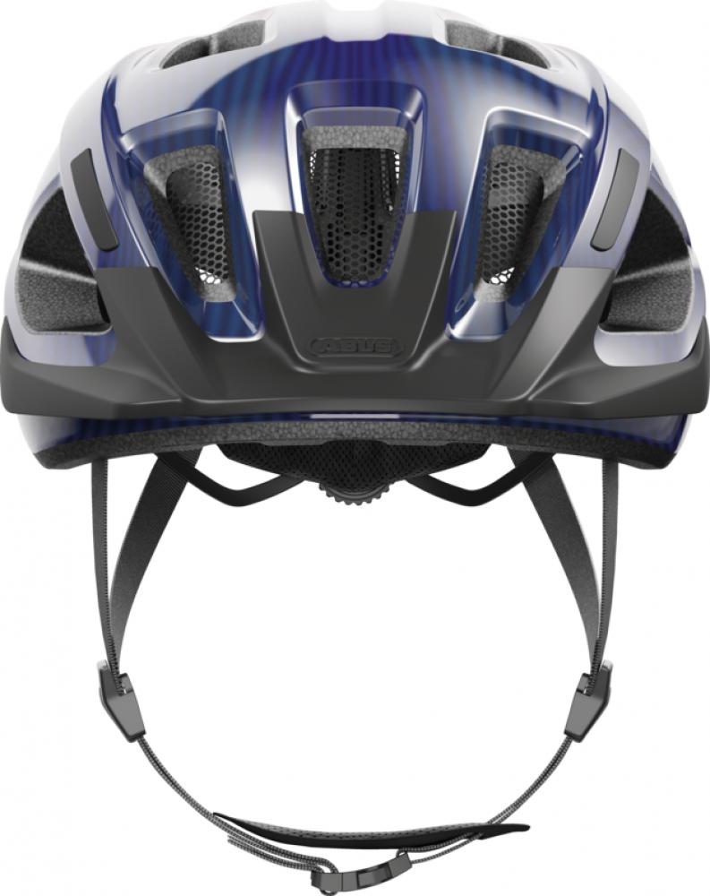 ABUS Fahrradhelm Aduro 3.0 M (52-58 cm) purple waves sportlicher City-Helm mit In-Mold-Bauweise, optimaler Belüftung und optionalem LED-Licht