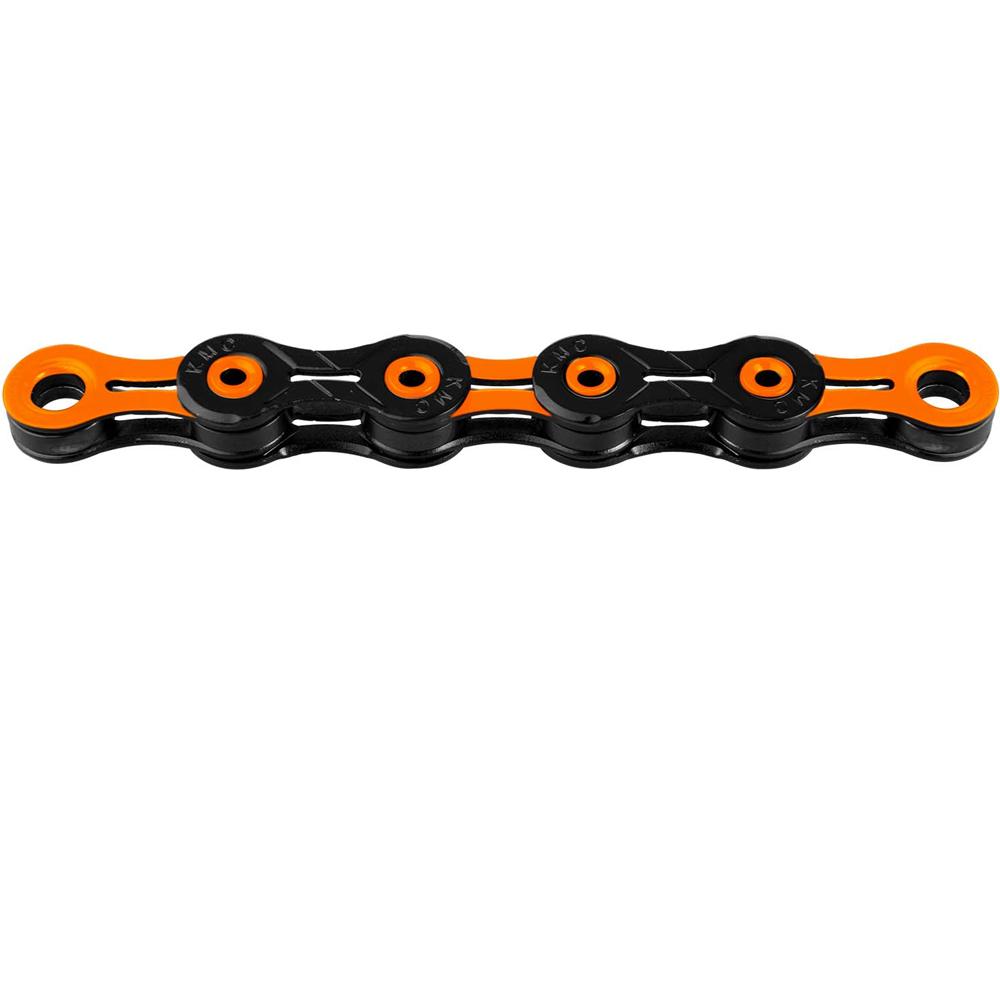 KMC Kette X-11 SL DLC Super Light 118 Glieder schwarz-orange New Triple X Durability für 11-fach