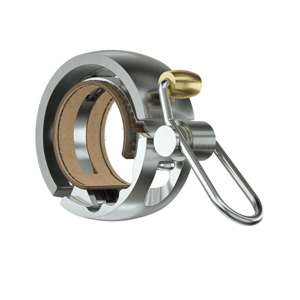 Knog Fahrradklingel Oi Luxe klein 22.2mm silber