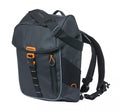 Basil Fahrradrucksack Miles Tarpaulin schwarz orange, robust und wasserdicht.
