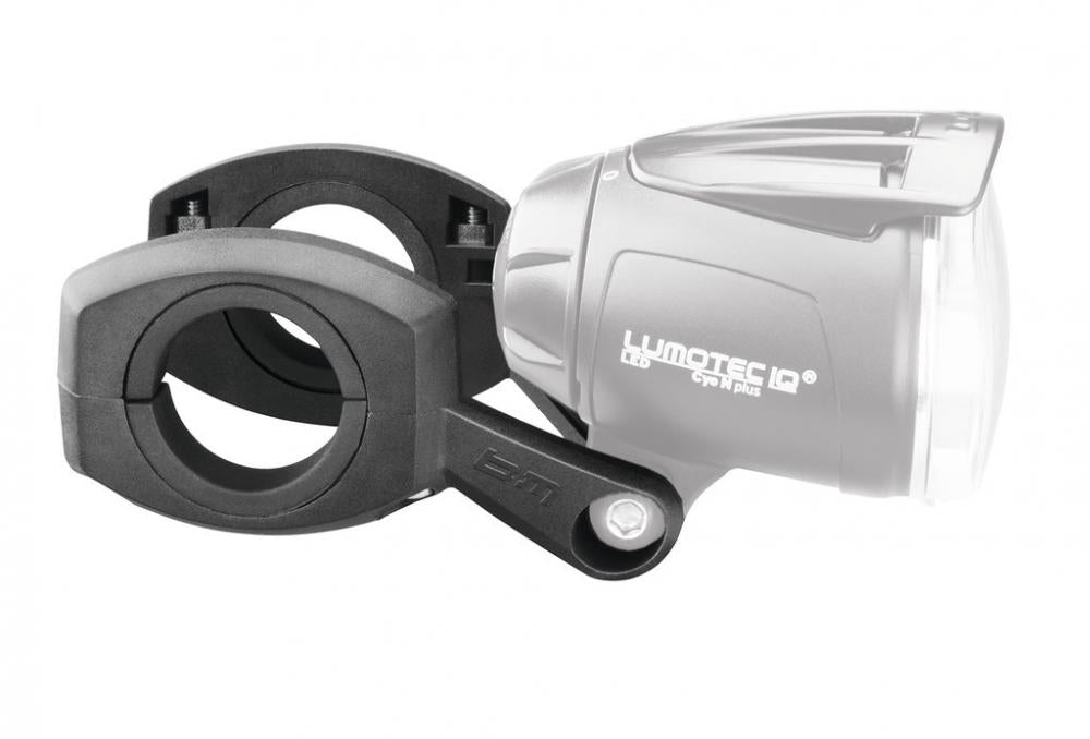 Busch&Müller Lampenhalter für Lenker für Dynamo-Scheinwerfer StVZO, schwarz.