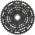 Dunkelgraue SHIMANO LINKGLIDE CS-LG400 10-fach Fahrradkassette mit 11-48 Zähnen.