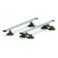 TreeFrog Crossbar Träger Silber Max 1220 x 150-330mm Silber - flexibler Dachträger ohne Reling