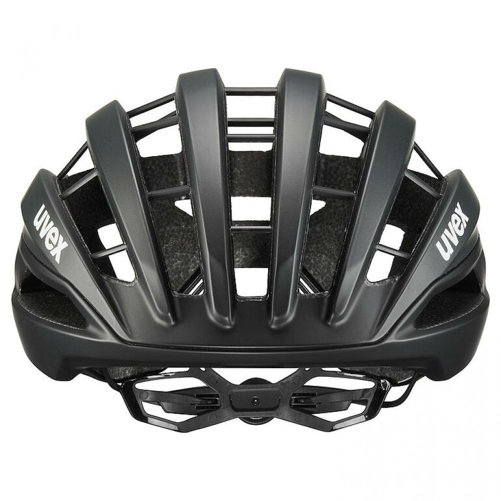 uvex surge aero MIPS - Aero Rennradhelm, black-sage green matt, Größe 56-59 cm, mit MIPS, abnehmbarem Aero-Cover, Brillengarage, top Belüftung