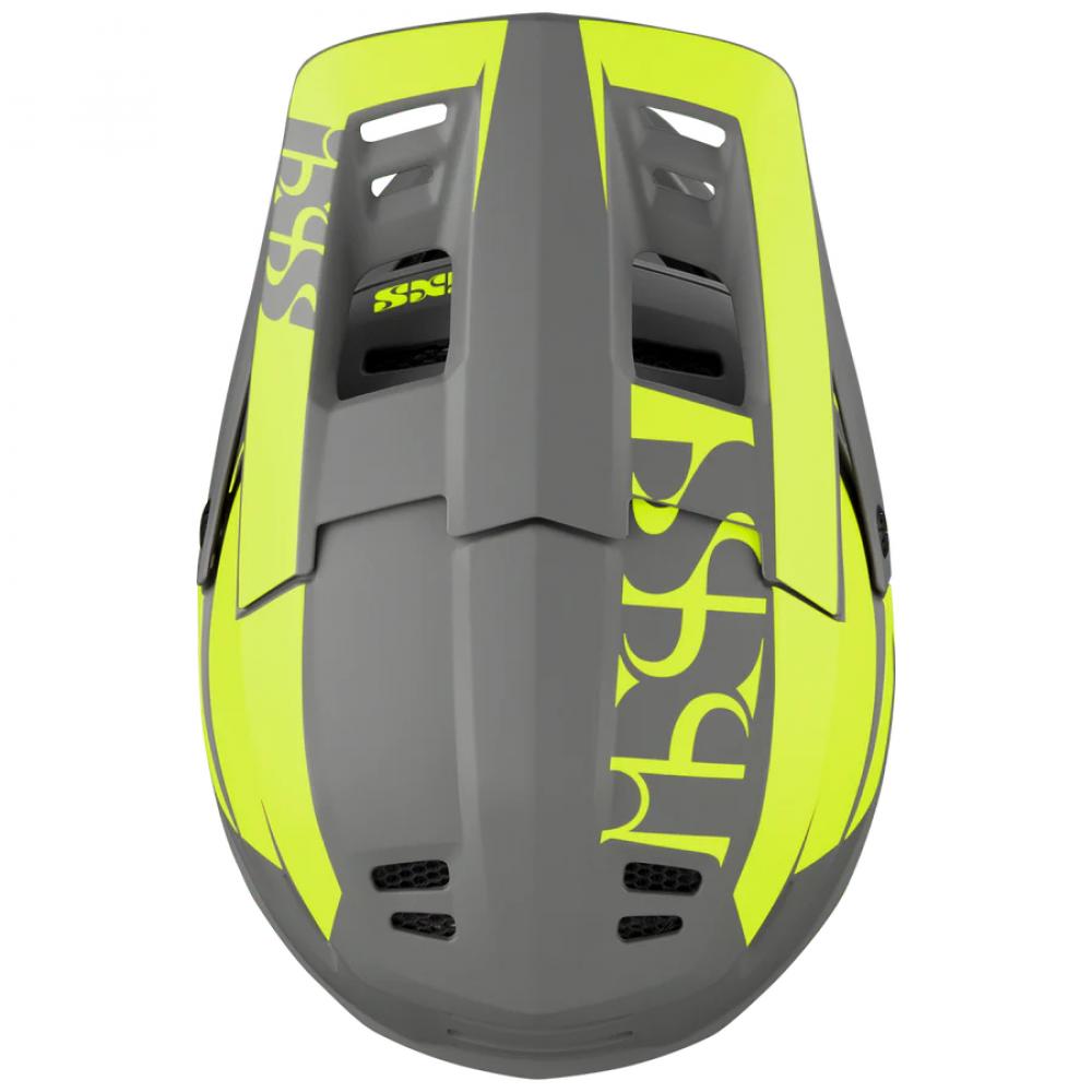 IXS Sports Division iXS XACT Evo helmet L/XL Lime-Graphite - Fullface-Helm für Downhill & Enduro