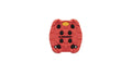 Look Trail Grip Pads 4er Pack red, rutschfeste Wechselauflagen für Look Trail Roc und Trail Fusion Pedale, langlebige Gummimischung