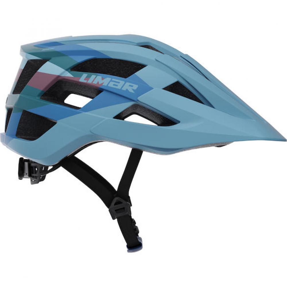 Limar Pora Matt Blue Purple L Lila - leichter All-Mountain-Fahrradhelm mit Top-Belüftung