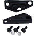 Schwarze Shimano Abdeckung für linke STRX400 Scheibenbremse, inklusive Befestigungsschrauben und Unterlegscheiben.