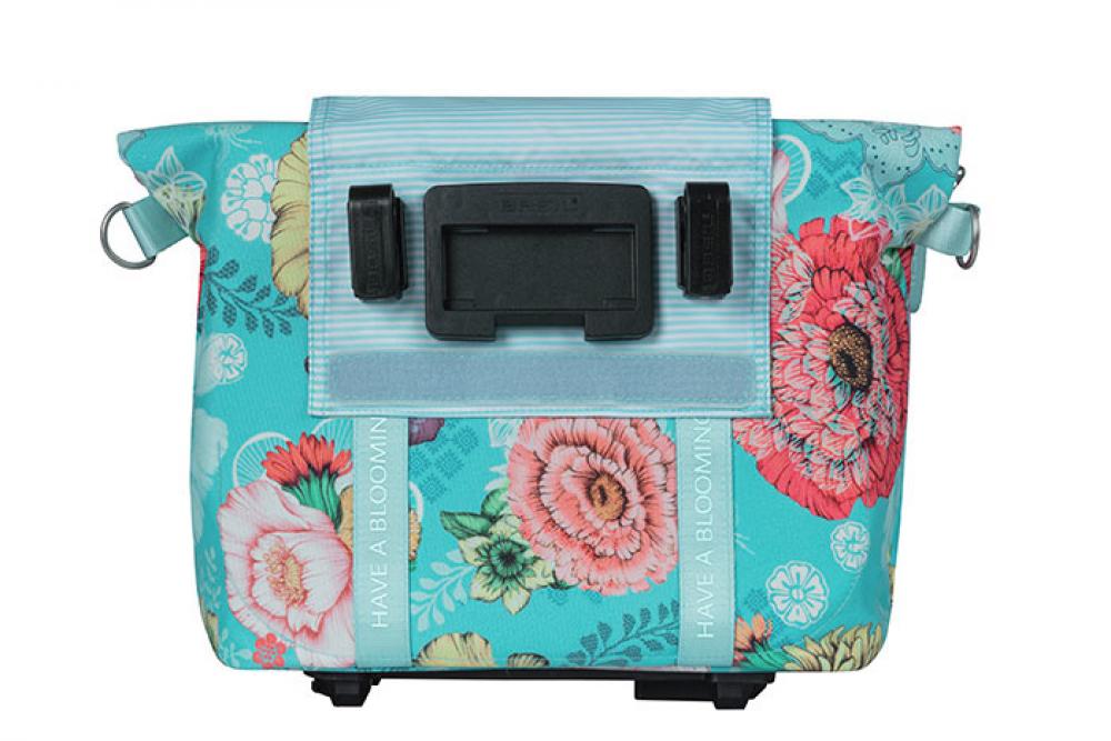 Basil Schultertasche Bloom Field sky blue MIK-KF-HOOK 29x15x28 cm 11l - FahrradTasche
