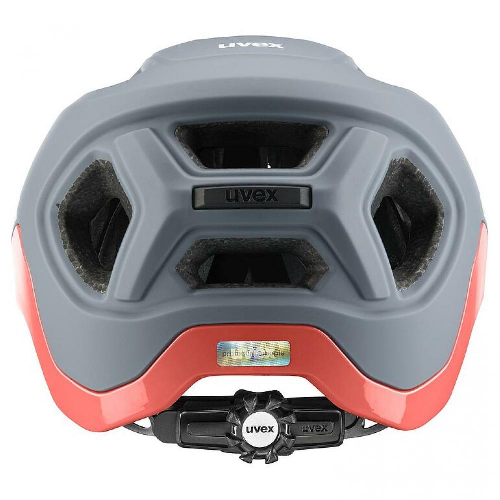Uvex React MTB-Helm rhino-apricot peach matt 56-59 cm, 14 Belüftungen, 3D IAS, EN 1078, Unisex