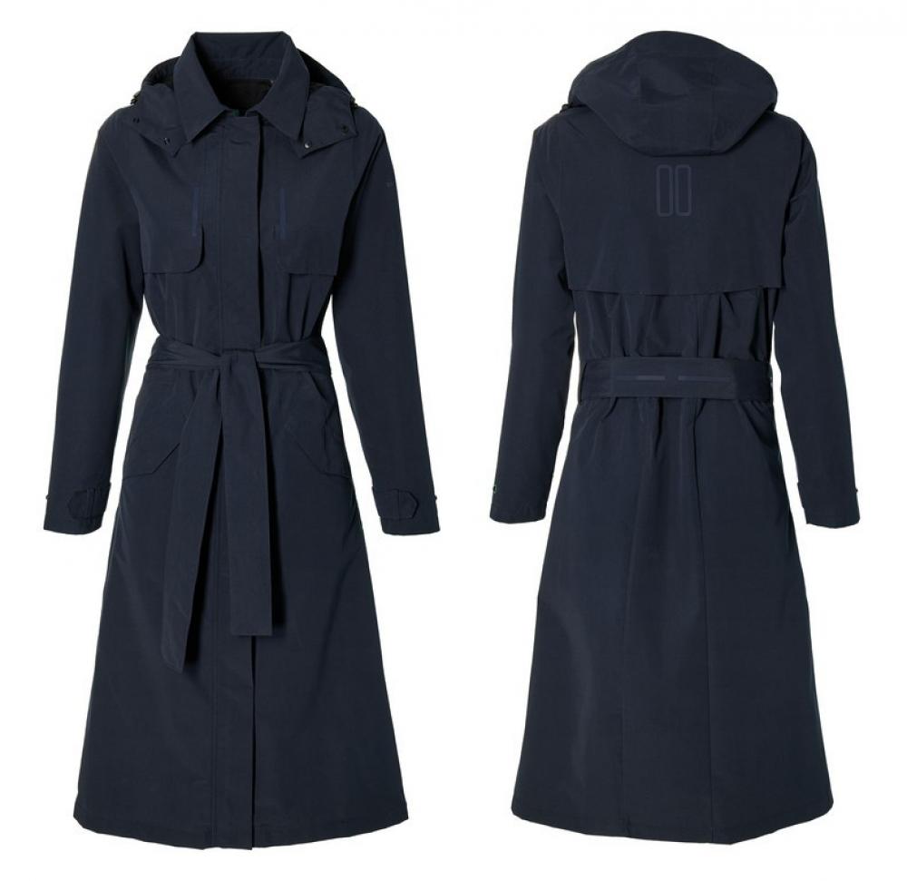 Basil Fahrrad Regentrenchcoat Mosse Damen night blue Größe M